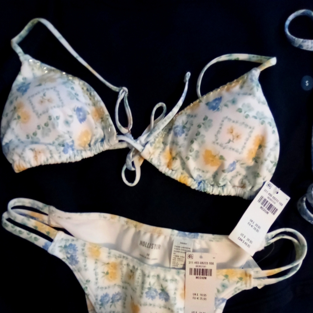 Hollister Pastel Floral Bikini